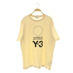 ワイスリー Y-3 adidas YOHJI YAMAMOTO Stacked Logo Tee Tシャツ 半袖 プリント M アイボリー /MY ■OS ■SH