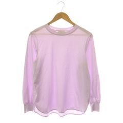 ユナイテッドアローズ UNITED ARROWS ポンチ ボリューム スリーブ Tシャツ カットソー ロンT 長袖 ラベンダー /NR ■OS