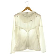 ナイキ NIKE ウィンドランナーフーディジャケット ジップアップ S ホワイト /HK ■OS