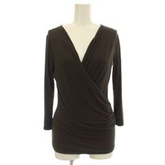 マックスマーラ MAX MARA カシュクール カットソー ストレッチ 長袖 S 茶 ブラウン 19411611000 /☆G