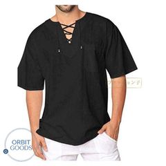 シャツ 半袖Tシャツ ヘンリーネック リネンシャツ ティーシャツ 綿麻シャツ Tシャツ メンズ リネン 無地 風 薄手 通気性 半袖Tシャツ カジュア