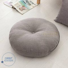 座布団 丸型 フロアクッション 綿麻 厚手 ラウンドタイプ 畳 チェアパッド クッション ごろ寝クッション 座椅子 チェアクッション オフィスチェアー用 和室 抱き枕 イス 分厚い 在宅 疲れない 座禅
