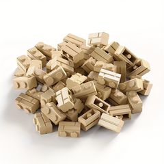 【120個入】知育玩具 積み木 ブロック 壁掛けレンガ風 DIY 工作キット クリスマス・ハロウィンギフトに！互換性あり 想像力育む 組み立ておもちゃ【ブラック】