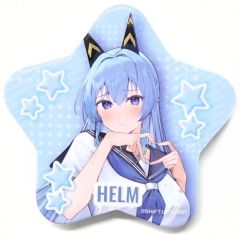 【中古】バッジ・ピンズ ヘルム 星型缶バッジ 「勝利の女神：NIKKE×東京ドームシティ アトラクションズ 遊園地を奪還せよ、指揮官! スペシャル試験 サイコロチャレンジ ～勝利の女神は誰に微笑むのか?～」 前半期間 D賞