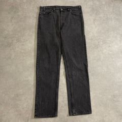 LEVI'S 505 USA製 38/34 オレンジタブ ブラックデニム デニムパンツ リーバイス