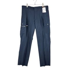 BURTLE バートル ツータックカーゴパンツ メンズ W95 ネイビー 紺 作業服 作業着 ワークパンツ 作業ズボン 多機能ポケット 吸汗速乾 通気性 制電ケア 大きいサイズ 7036