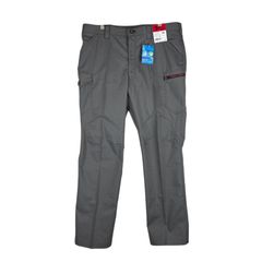 Jawin ジャウィン 自重堂 ストレッチノータックカーゴパンツ W96 スチールグレー メンズ 作業服 作業着 ワークパンツ 作業ズボン スリム 細身 ドビー織り 消臭 抗菌 制電 多機能ポケット 57202