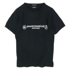 mastermind JAPAN マスターマインドジャパン 13SS-007-R masurao roppongi マスラオ プリント 半袖 Tシャツ ブラック系 L【中古】