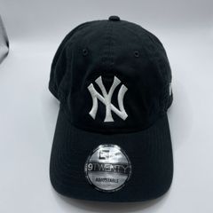 ■NEW ERA ニューエラ 9TWENTY ニューヨークヤンキース キャップ ブラック アジャスタブル 綿100% MLB公式 メンズ レディース 中古
