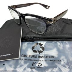【未使用】CHROME HEARTS クロムハーツ WELL STRUNG SF メガネ 52□20-148 ケース付（18）
