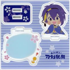 【中古】アクリルスタンド・アクリルパネル 三日月宗近 アクリルフィギュアプレート 「わんぱく!刀剣乱舞POP UP SHOP ～みんなにごあいさつ～」