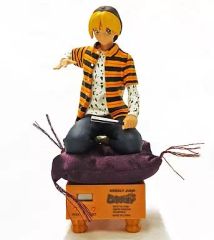 【中古】フィギュア 進藤ヒカル 「ヒカルの碁」 フィギュア時計 週刊少年ジャンプ 2002年スーパーマルチスクラッチ キャンペーン品