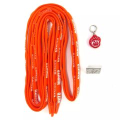 【中古】グッズセット うずまきナルト 靴ひも＆チャームセット(靴ひも2本＆アクリルチャーム1個＆メタルチャーム1個入り) 「NARUTO-ナルト-」