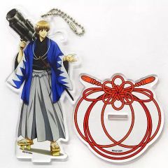 【中古】雑貨 沖田総悟 描き下ろしアクリルスタンドキーホルダー 「銀魂 京都ブルルン滞在記」 東映太秦映画村グッズ