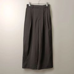 アメリカンホリック AMERICAN HOLIC タック ワイドパンツ【M】ブラック系／黒系 古着