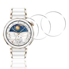 【3枚セット】 用 HUAWEI WATCH GT5 Pro 42mm ガラスフィルム 【 日本硝子素材 9H強度 】 対応 HUAWEI WATCH GT 5 Pro 42mm 保護フィルム 強化ガラス 高透過率 3D Touch対応 厚さ0.26 超薄 1