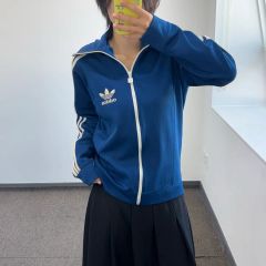 adidas アディダス FIRE ロゴ ヨーロッパ ブルー ジャージ