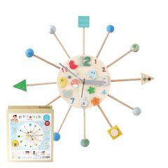 【新品】 アイスタジオウッズ 工作キット おやこでつくる木のかべかけ時計 手作りキット