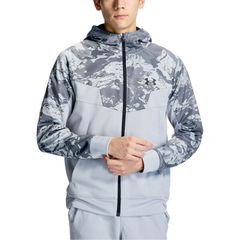 アンダーアーマー UNDER ARMOUR UA ARMOUR FLEECE CAMO FULL-ZIP HOODIE マルチスポーツ スウェット・トレーナ フリース＆ベロアＪＫＴＭ 6016734、ModGray