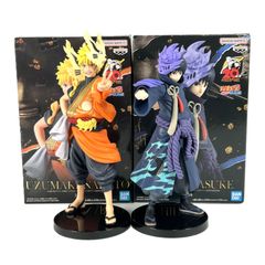 NARUTO TVアニメ20周年記念衣装フィギュア うずまきナルト うちはサスケ 2点セット 中古品