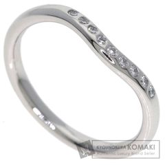 TIFFANY&Co. ティファニー カーブドバンド ダイヤモンド リング・指輪 PT950 レディース [中古]