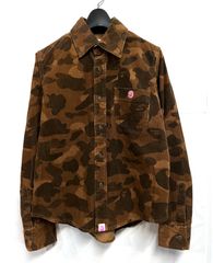 A BATHING APE｜アベイシングエイプ エイプカモ コーデュロイシャツ APEE エイピー