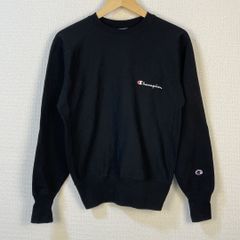 Champion チャンピオン リバースウィーブ スウェット ロゴ刺繍 ブラック M メンズ 古着 スポーツ