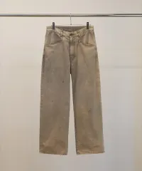 2 アンセルム チノ ワイド スラックス ベージュ