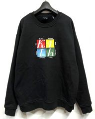 KITH｜キス スクエア ボックスロゴ クルーネック スウェット