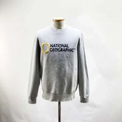 ナショナルジオグラフィック メンズトレーナー グレー 95 ジーンズ センス