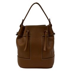 IACUCCI(イアクッチ) ハンドバッグ テーラ ブラウン 巾着型 レザー