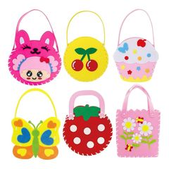【新品】 手芸キット 手作りキット フェルト 6種類セット 裁縫 ハンドメイド 手芸 子供 工作 知育 イ はじめてのソーイング