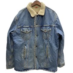 リーバイス Levi's 80's 71605 オレンジタブ ボア デニムジャケット ジャケット ブルー XLサイズ 201MT-6876 VB