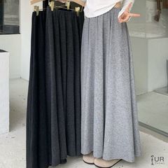 フレアスカート ロング 夏 レディース スカート ロング ゴム Aライン ボトムス スカート ロング マキシ マキシスカート 体型カバー ウエストゴム aライン  prowow04