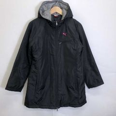 PUMA プーマ スポーツ ナイロン中綿 パーカー ブルゾン ジャケット 黒 M レディース ポリエステル100% 中綿ポリエステル100%