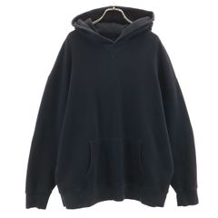 GAP ギャップ 長袖 スウェットパーカー L ブラック プルオーバー 裏起毛 メンズ 古着