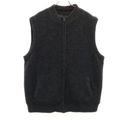 PENDLETON ペンドルトン シェットランドウール ニットベスト XL チャコールグレー メンズ 古着