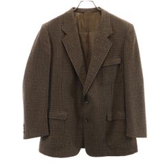 Christian Dior MONSIEUR クリスチャンディオール ムッシュ 90s オールド 総柄 テーラードジャケット 100-94-170 ブラウン系 メンズ 古着
