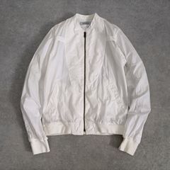 YVES SAINT LAURENT シャツデザイン MA-1 TYPE ブルゾン ジャケット イヴサンローラン