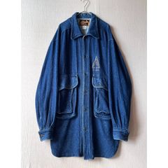 USA製 90s Vintage オーバーサイズ デニム シャツ コート / L コットン ジャケット ビンテージ O6-09034-9770