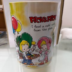 昭和レトロ　ピッチ・ペッチ（PICH & PECH）アルミ製ダストボックス（ゴミ箱)  ファンシー雑貨　未使用品