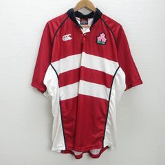 g■カンタベリー/CANTERBURY 日本代表ユニフォーム/ラガーシャツ 2003【3XL】赤白/men's/59【中古】■