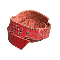 JUNYA WATANABE COMME des GARCONS(ジュンヤワタナベコムデギャルソン) 2002AW ”LOVE IS POWERFUL” Studded Leather Belt スタッズ レザー ベルト レッド 00's