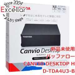 [bn:14] TOSHIBA　CANVIO DESKTOP HD-TDA4U3-B　ブラック　4TB