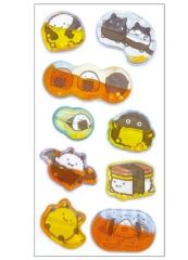 【新品】シール・ステッカー のりおにぎりずかん ウォーターインシール 「なんでもいきもの」