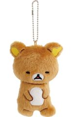 【中古】ぬいぐるみマスコット・ぬいぐるみバッジ リラックマ リラックマとアワワネコテーマ ぶらさげぬいぐるみ 「リラックマ」