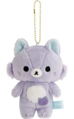 【新品】ぬいぐるみマスコット・ぬいぐるみバッジ アワワネコ リラックマとアワワネコテーマ ぶらさげぬいぐるみ 「リラックマ」