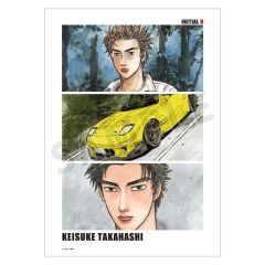 【新品】ポスター A3マットポスター 高橋啓介 原作カラーイラスト 「原作 頭文字D」