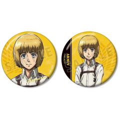 【新品】バッジ・ビンズ アルミン・アルレルト 缶バッジ2個セット 「TVアニメ 進撃の巨人」