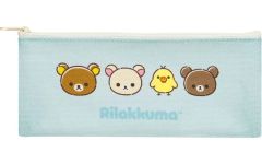 【新品】筆箱・ペンケース シュウゴウ リラックマとアワワネコテーマ フラットペンポーチ 「リラックマ」